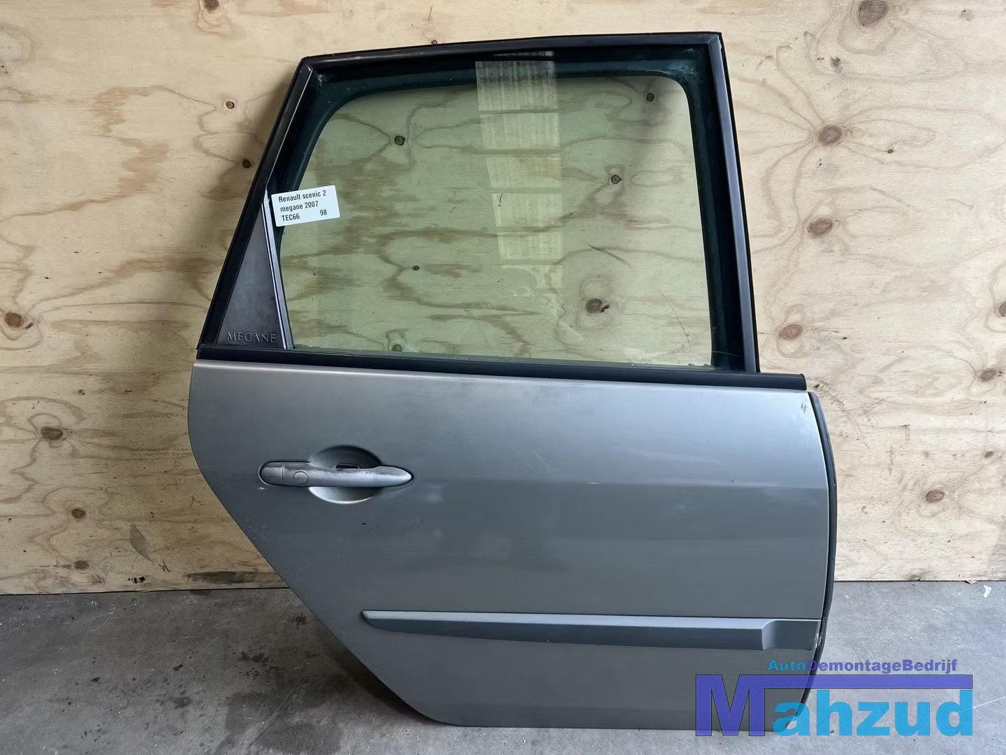 RENAULT SCENIC 2 TEC66 GRIJS rechts achter deur portier 2004, Auto-onderdelen, Renault Group, Gebruikt, Contact.group@renault.com