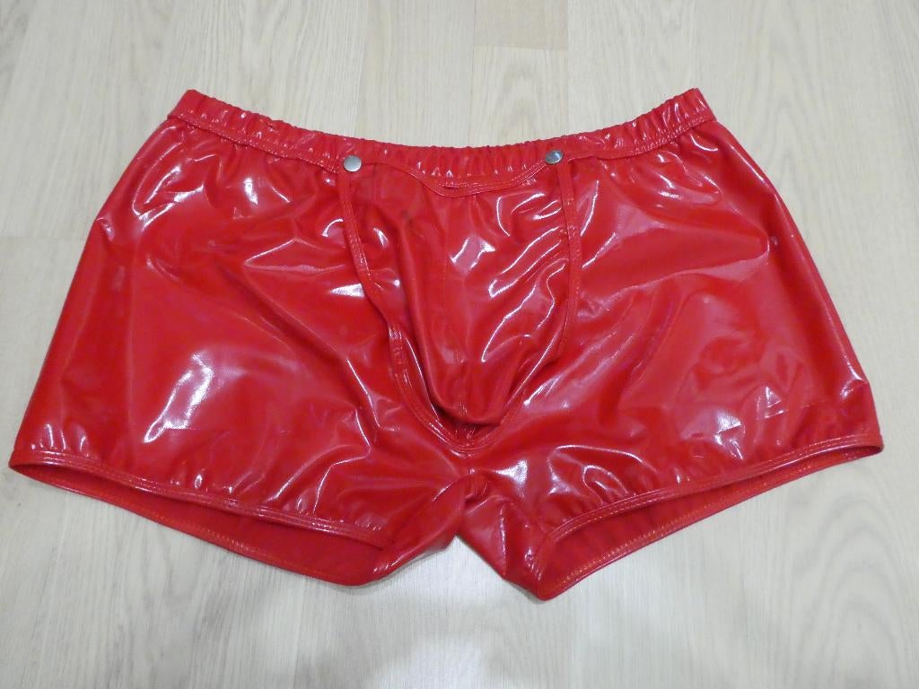 Short Lak PVC Rood Met Klep, Ophalen of Verzenden, Rood, Boxer