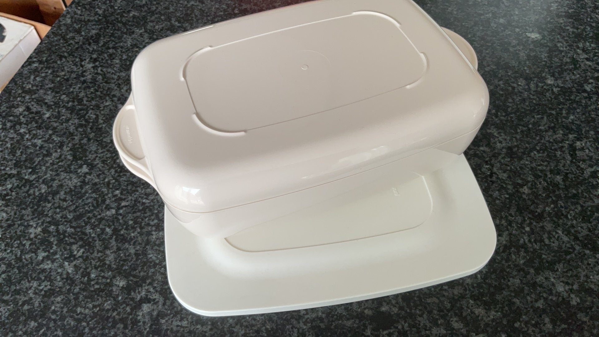 Tupperwave 200 Microplus schaal, Ophalen of Verzenden, Crème, Schaal