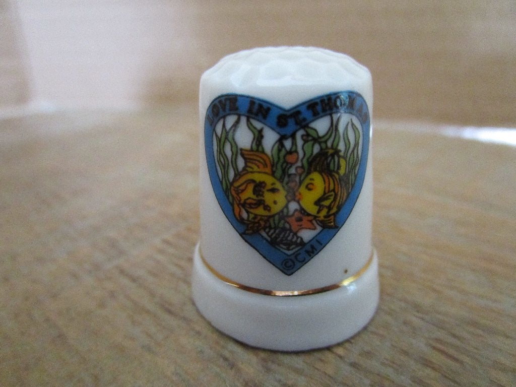 2 vingerhoedjes Saint Thomas, Ophalen of Verzenden, Nieuw, Porselein