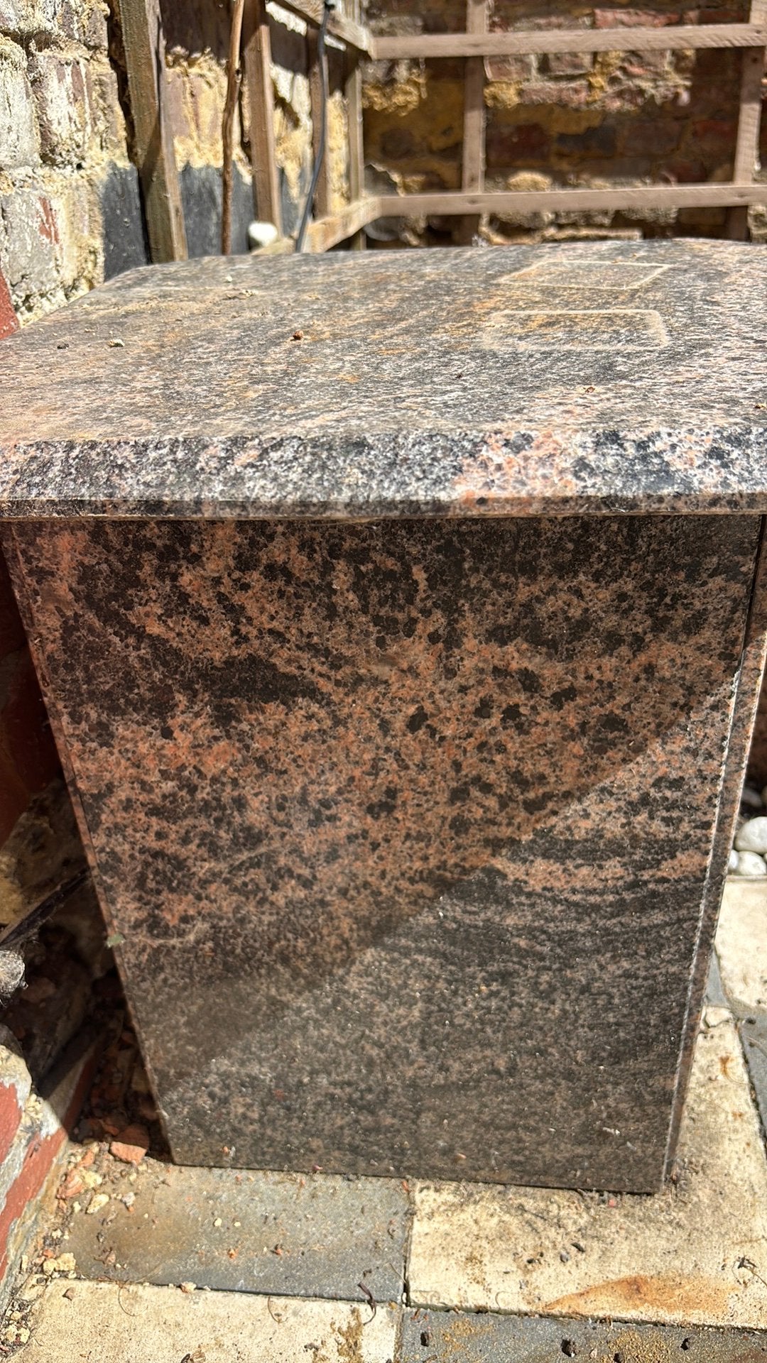 Graniet-siertafel met los blad, Ophalen, Gebruikt