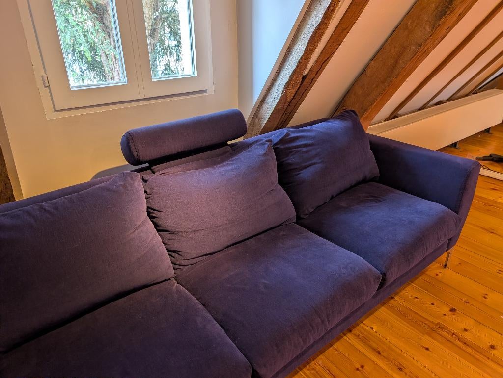 Zetel 3-zitsbank BoConcept, 200 à 250 cm, Banc droit, Comme neuf, Enlèvement