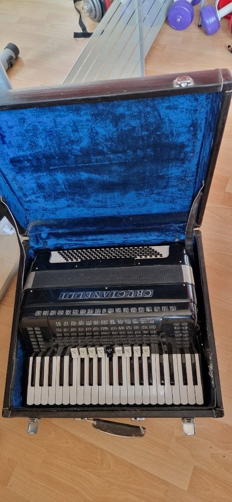 Accordeon, Muziek en Instrumenten, Ophalen, Gebruikt, Knopaccordeon, Met koffer