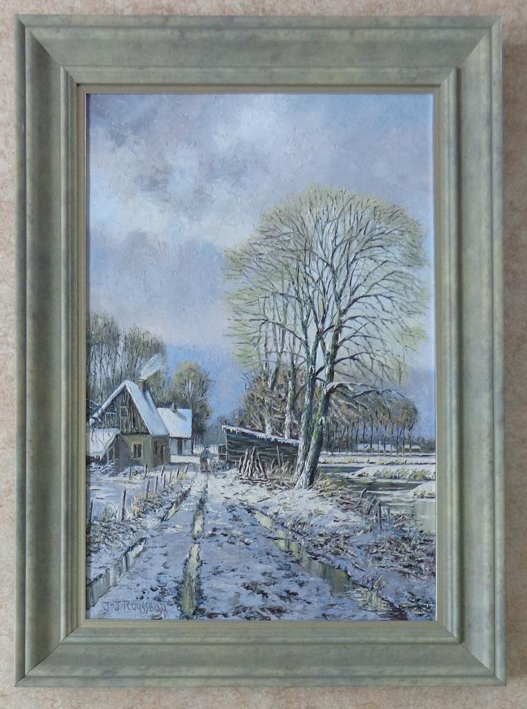 JEAN-JACQUES ROUSSEAU / HIVERNALE / OLIEVERF / 74x54cm KADER, Enlèvement