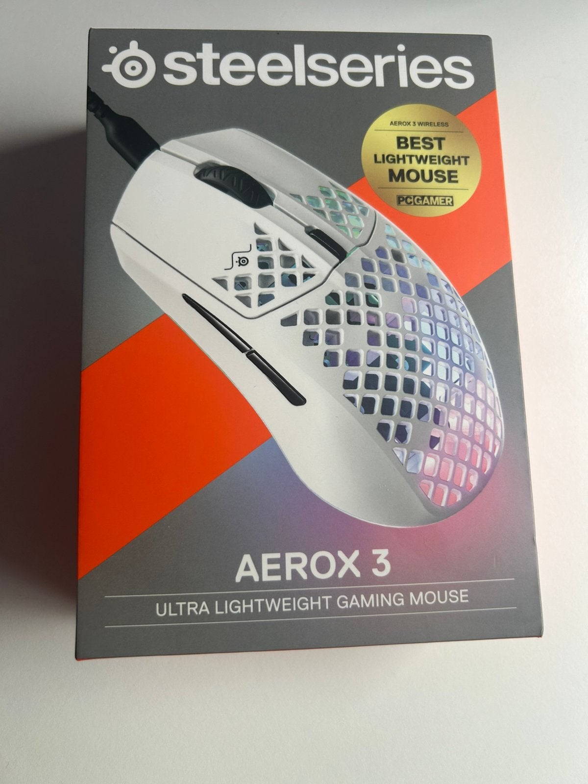 SteelSeries Aerox 3 Wireless – Ultralight Gaming Muis – Wit, Ophalen, Muis, Gaming muis, Zo goed als nieuw