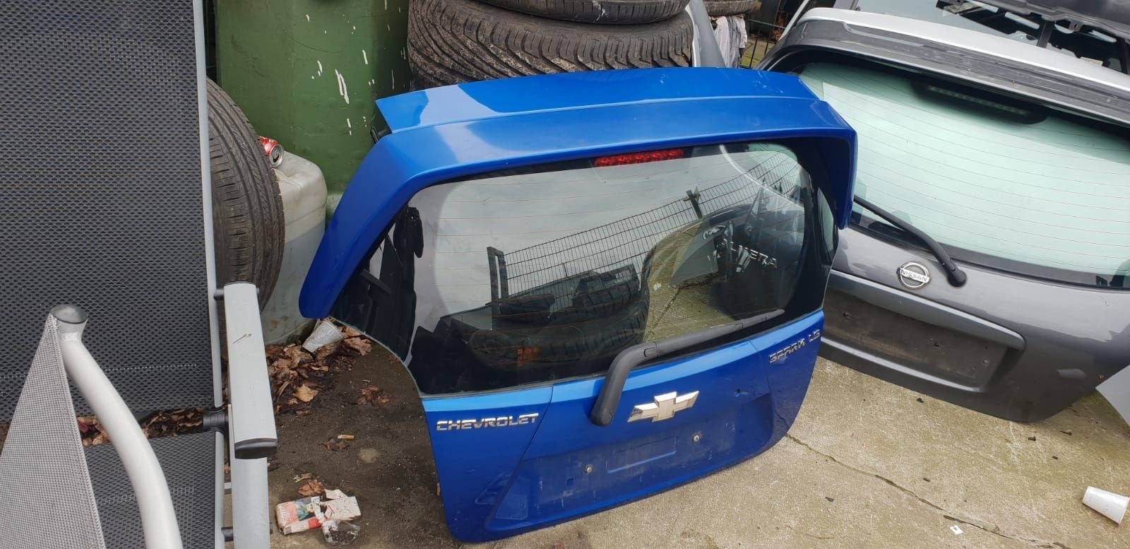 CHEVROLET SPARK  ACHTERKLEP +SPOILER BJ 2010 TOT 2015, Arrière, -, Haillon arrière, Utilisé