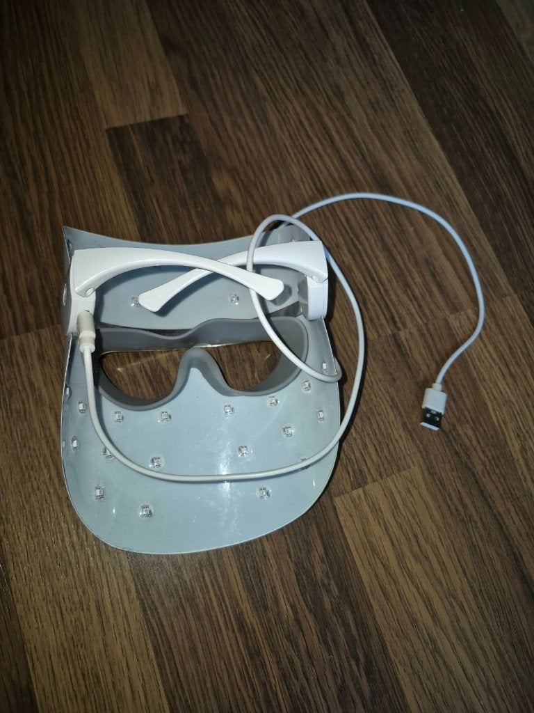 LED gezichtsmasker - ErthSkin London - 3 kleuren, Ophalen of Verzenden, Gebruikt, Gehele gezicht, Verzorging