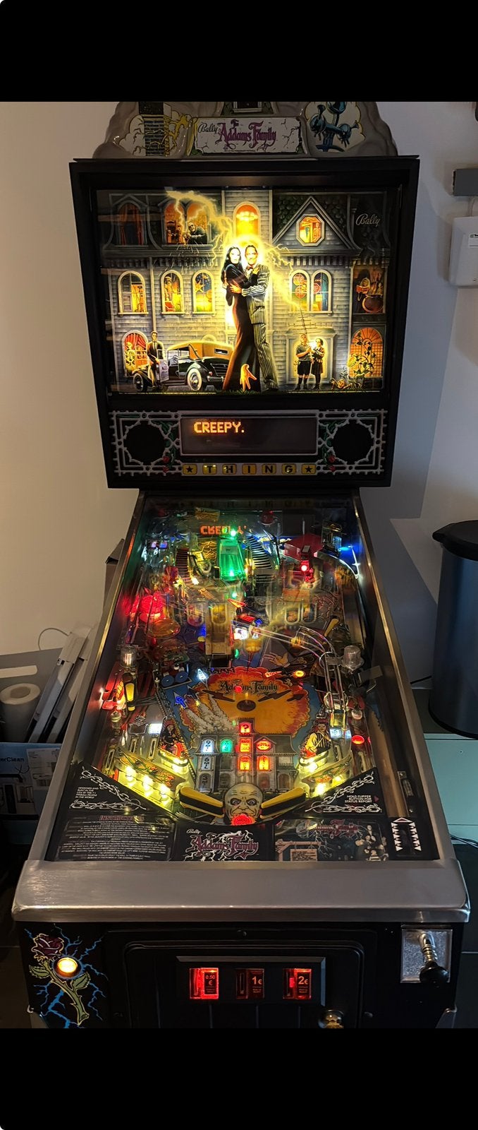 Flipperkast “The addams family” in zeer goede staat!, Collections, Machines | Flipper (jeu), Bally, Flipper (jeu), Enlèvement