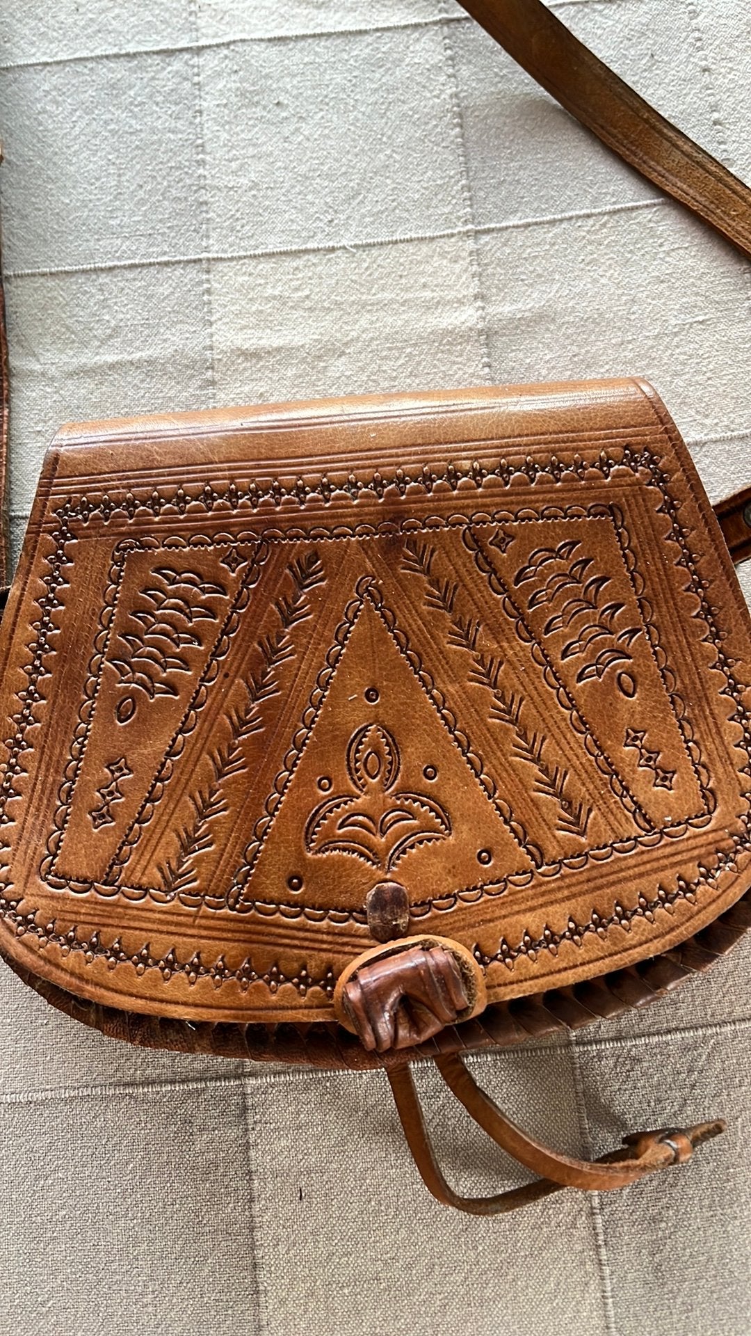 Sac à main en cuir fait main, Enlèvement ou Envoi, Comme neuf