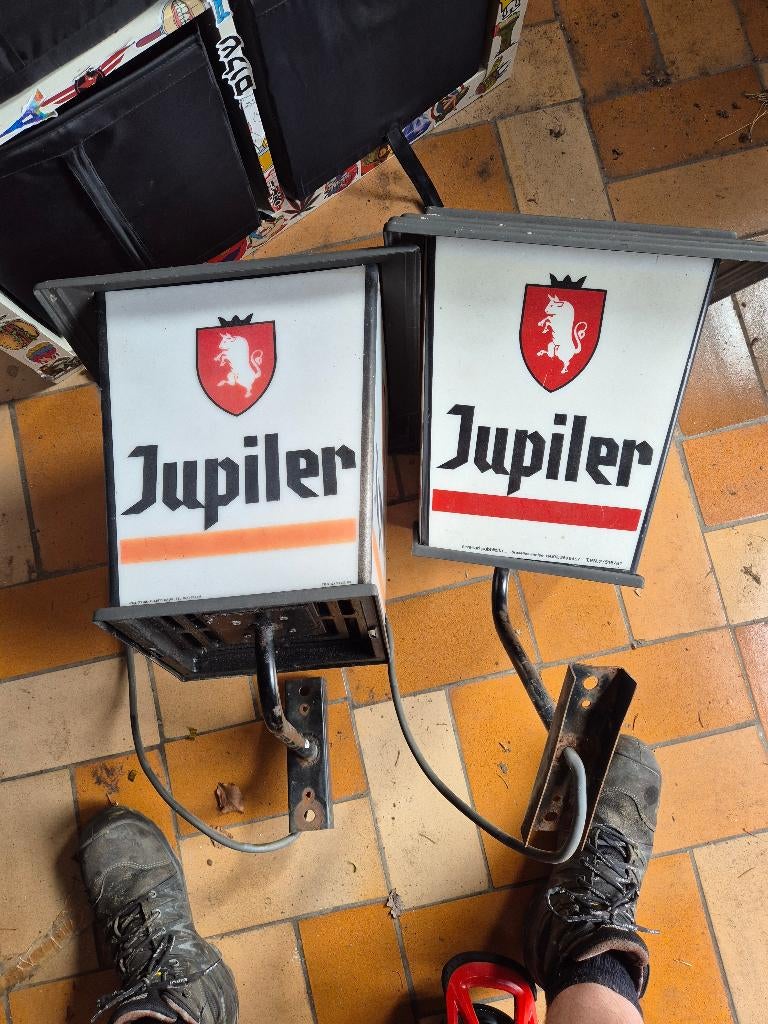 Jupiler lantaarn, Verzamelen, Ophalen, Gebruikt, Reclamebord, Plaat of Schild, Jupiler