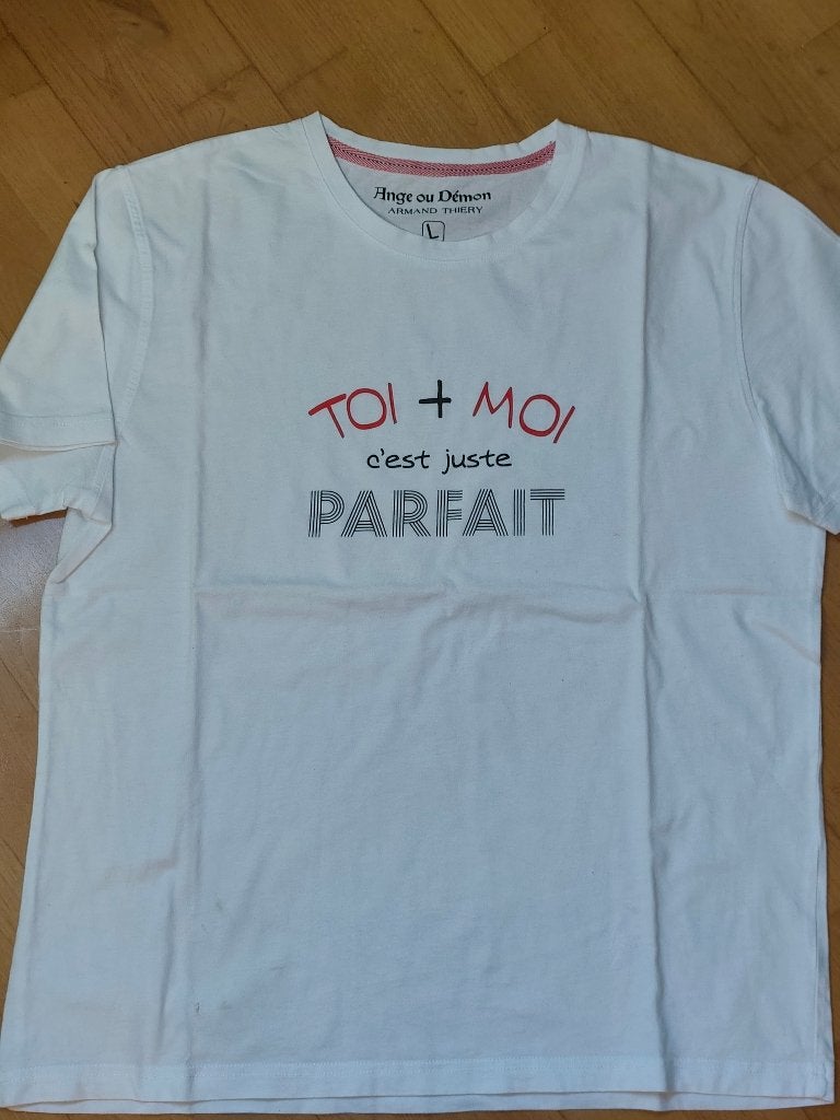 Tee-shirt homme "Armand Thiery", taille L, Ophalen, Maat 52/54 (L), Wit, Zo goed als nieuw