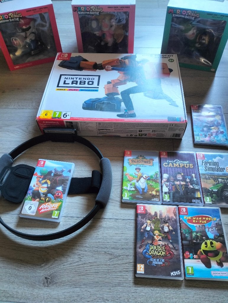 Lot jeux Switch + figurines, Enlèvement ou Envoi, Utilisé