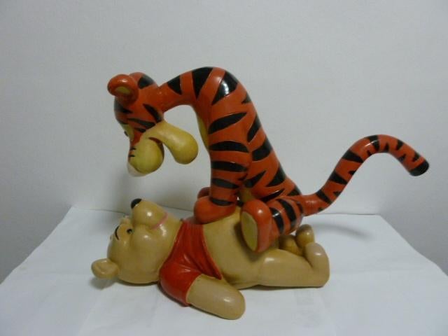Winnie The Pooh & Tijgetje , héél mooi beeld 68cm/42cm, Enlèvement, Winnie l'Ourson ou amis, Comme neuf, Statue ou Figurine