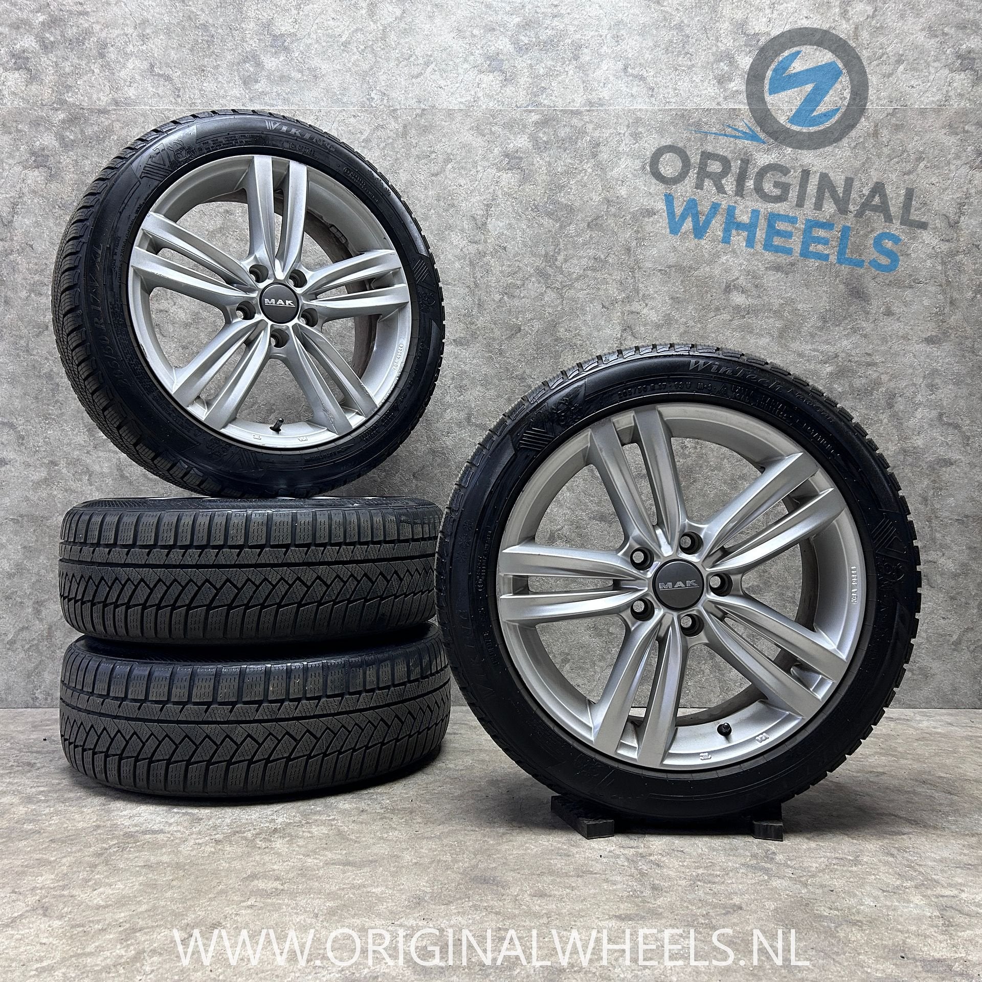 ✅ DIV 17 inch velgen + winterbanden Volkswagen Golf Audi A3, Gebruikt, -, -, Banden en Velgen