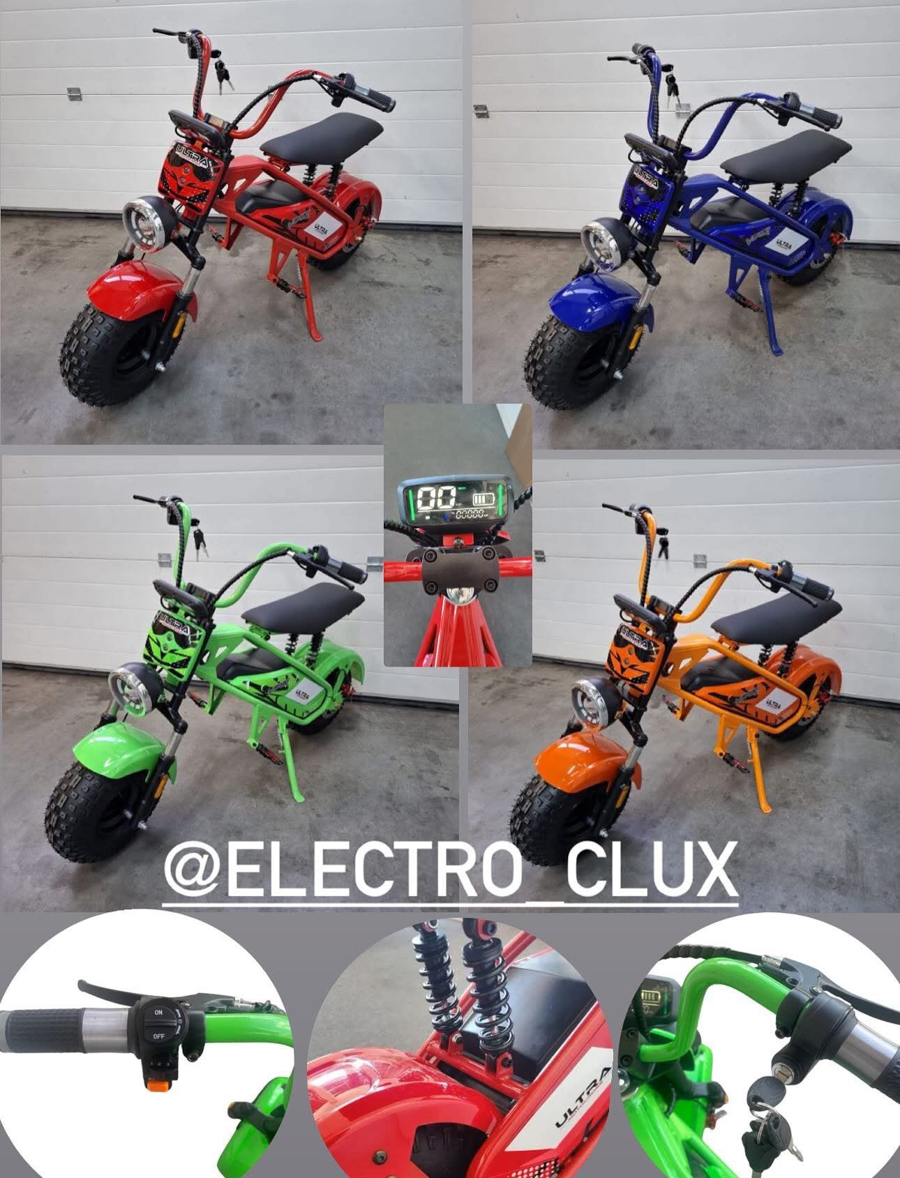 E-Scooter Monkey Bike Viper / 1000watt 48v ️ 130x70x90cm, Neuf
