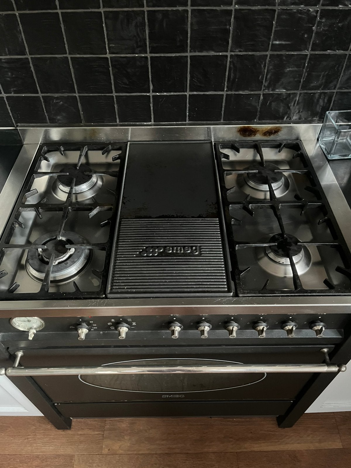 Gasfornuis Smeg, Ophalen, Gebruikt, Warmhoudplaat, Gas