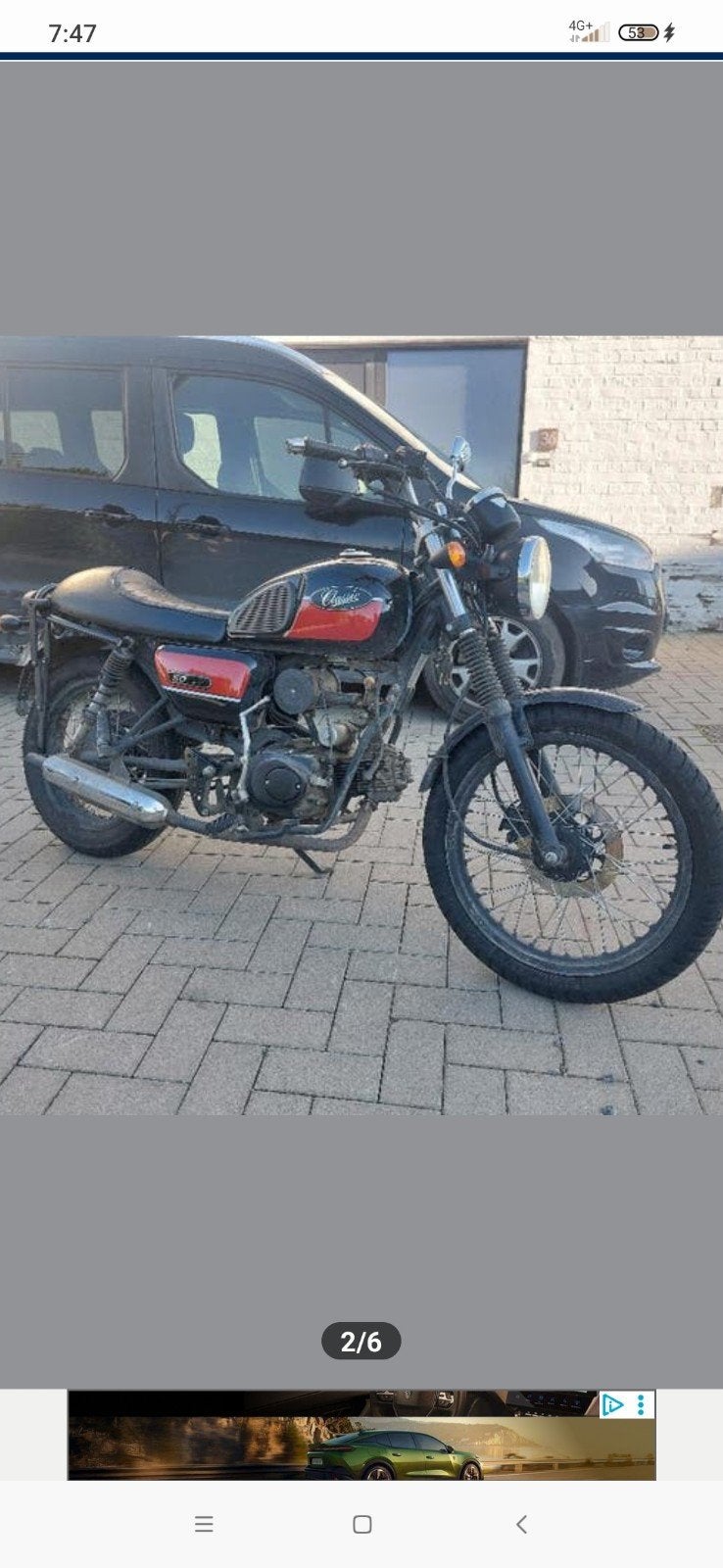 Hanway classic 50cc, Fietsen en Brommers, Brommers | Overige merken, Ophalen, Hanway, Klasse B (45 km/u), Zo goed als nieuw