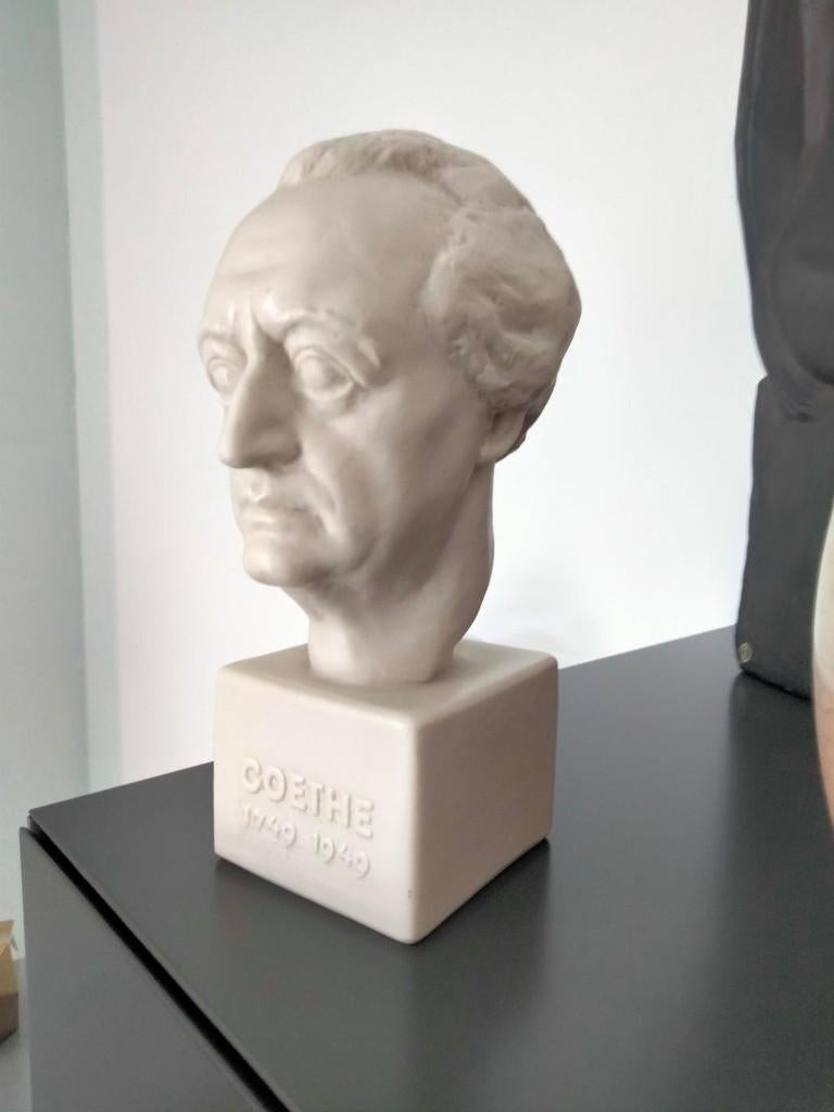 1960s vintage buste beeldje Rosenthal porselein Goethe, Ophalen of Verzenden