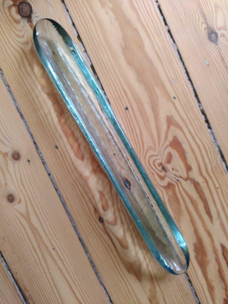 Lange en dunne container van gerecycled glas, Ophalen of Verzenden, Zo goed als nieuw
