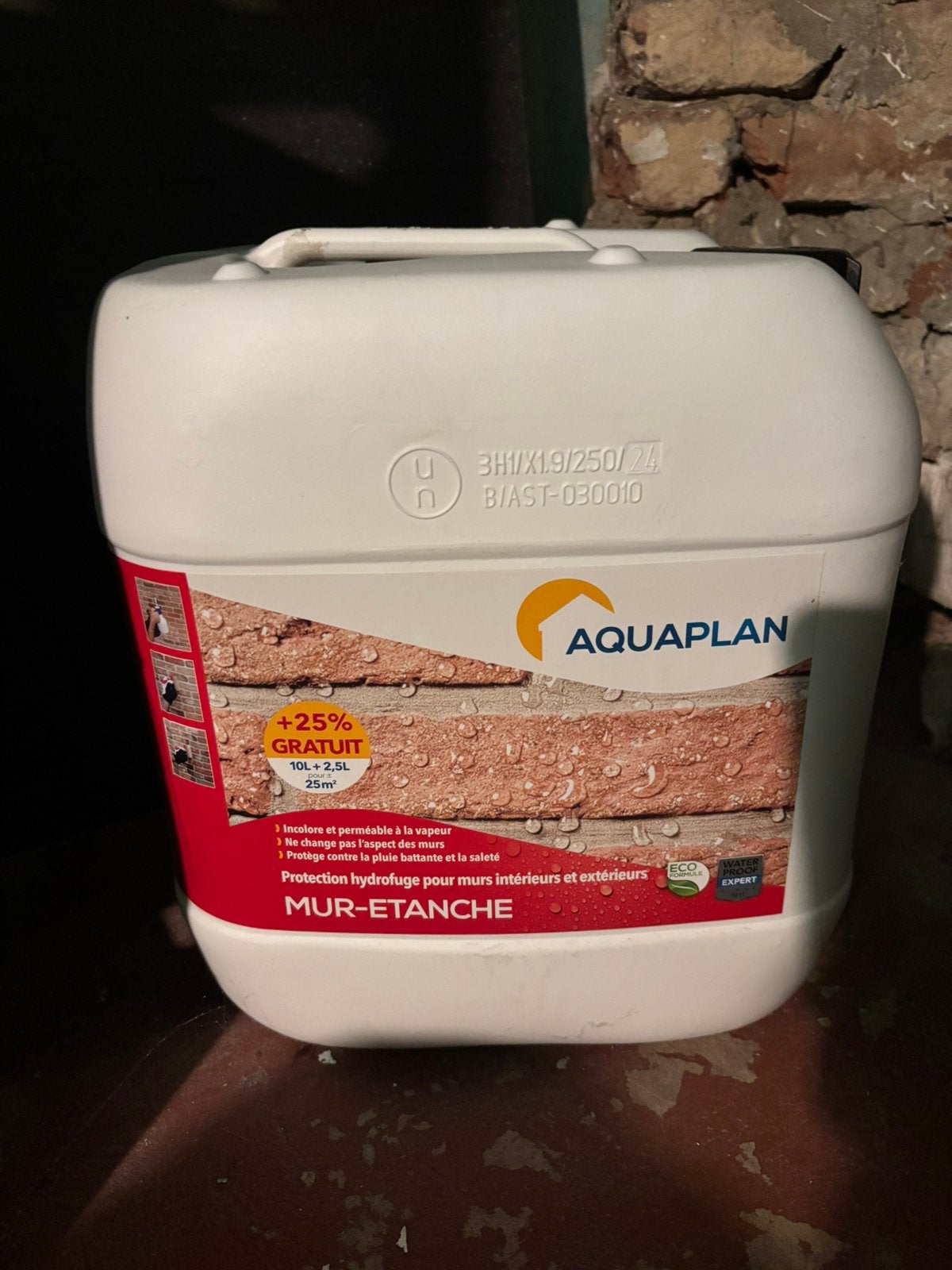 Aquaplan Mur-Étanche, Bricolage & Construction, Peinture, Vernis & Laque, 10 à 15 litres, Enlèvement, Utilisé