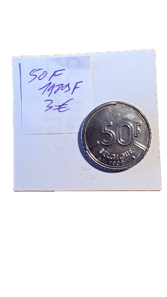 BAUDOUIN I : 50 FRANCS 1989F, Timbres & Monnaies, Enlèvement ou Envoi