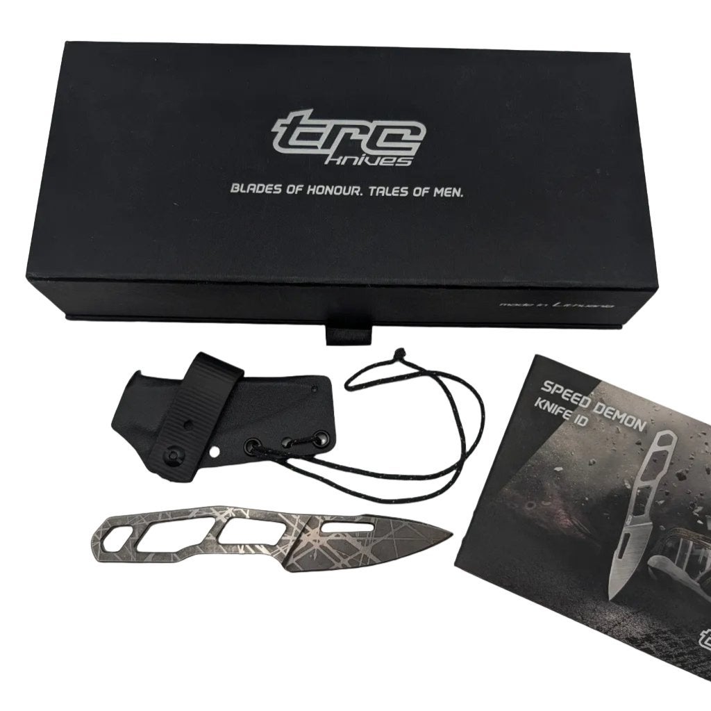 Motif laser Speed Demon de TRC Knives — Classe A, Enlèvement ou Envoi, Comme neuf