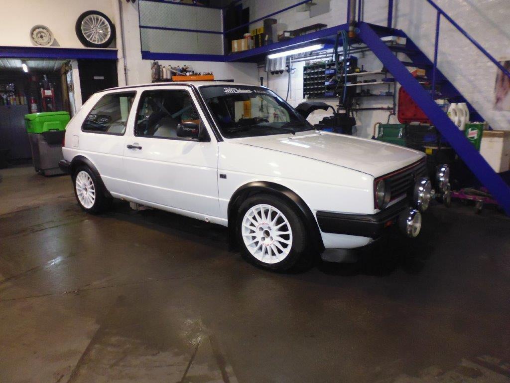 VW Golf 2 GTi 16S VHRS, Auto's, Wit, Leder, Handgeschakeld, 125 kW