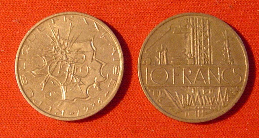 10 Franse francs 1976, Ophalen, Frankrijk, Losse munt