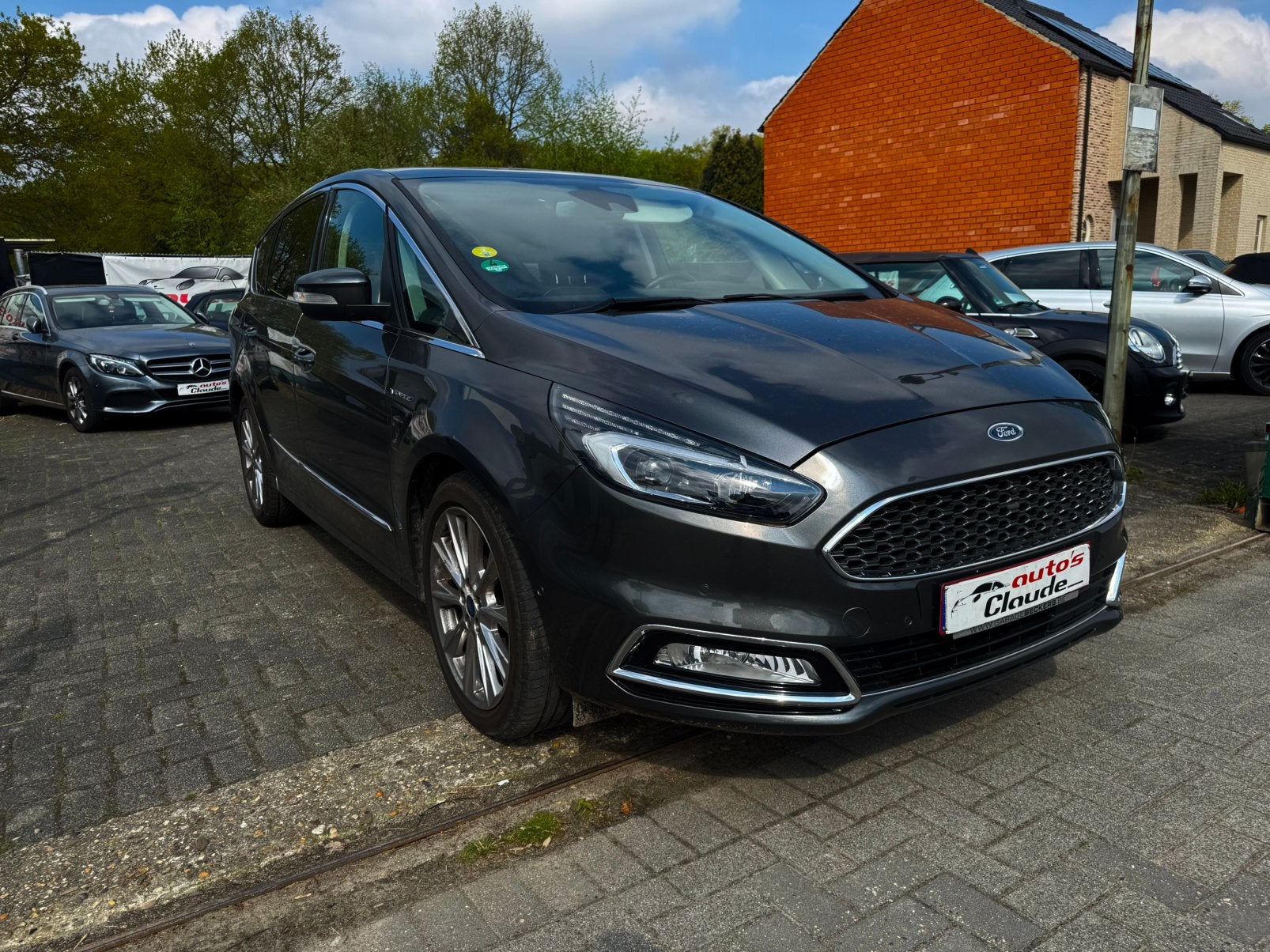 Ford S-max Vignale uitvoering automaat, Auto's, Ford, Monovolume, 4 cilinders, Leder, Bedrijf