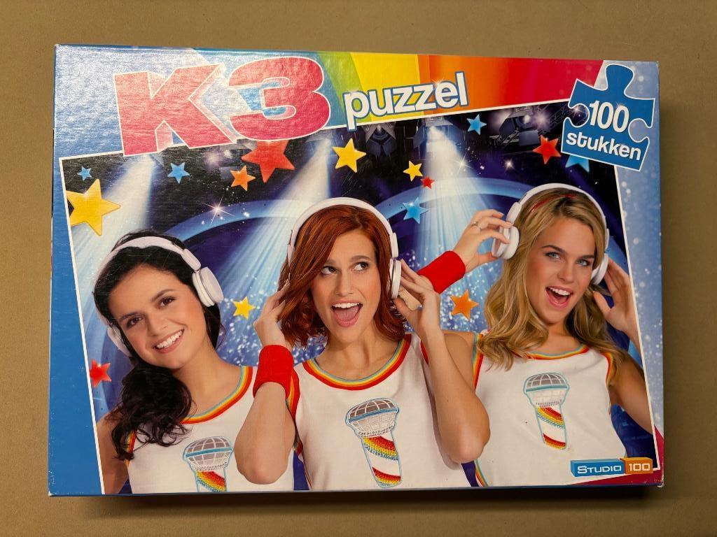 Puzzel K3 100 stuks, Ophalen, Meer dan 50 stukjes, Zo goed als nieuw, 6 jaar of ouder