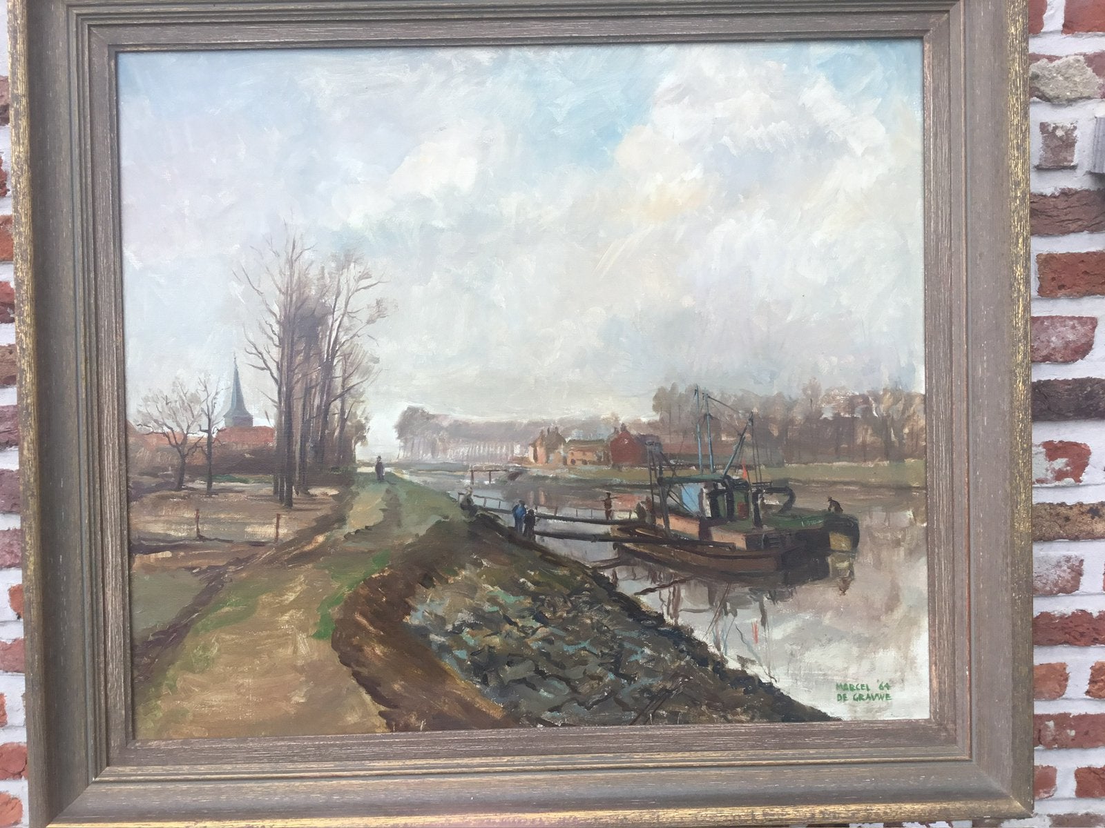 Marcel De Grauwe(Wetteren1939-2016)Huile/toile-83x73, Enlèvement, Toile