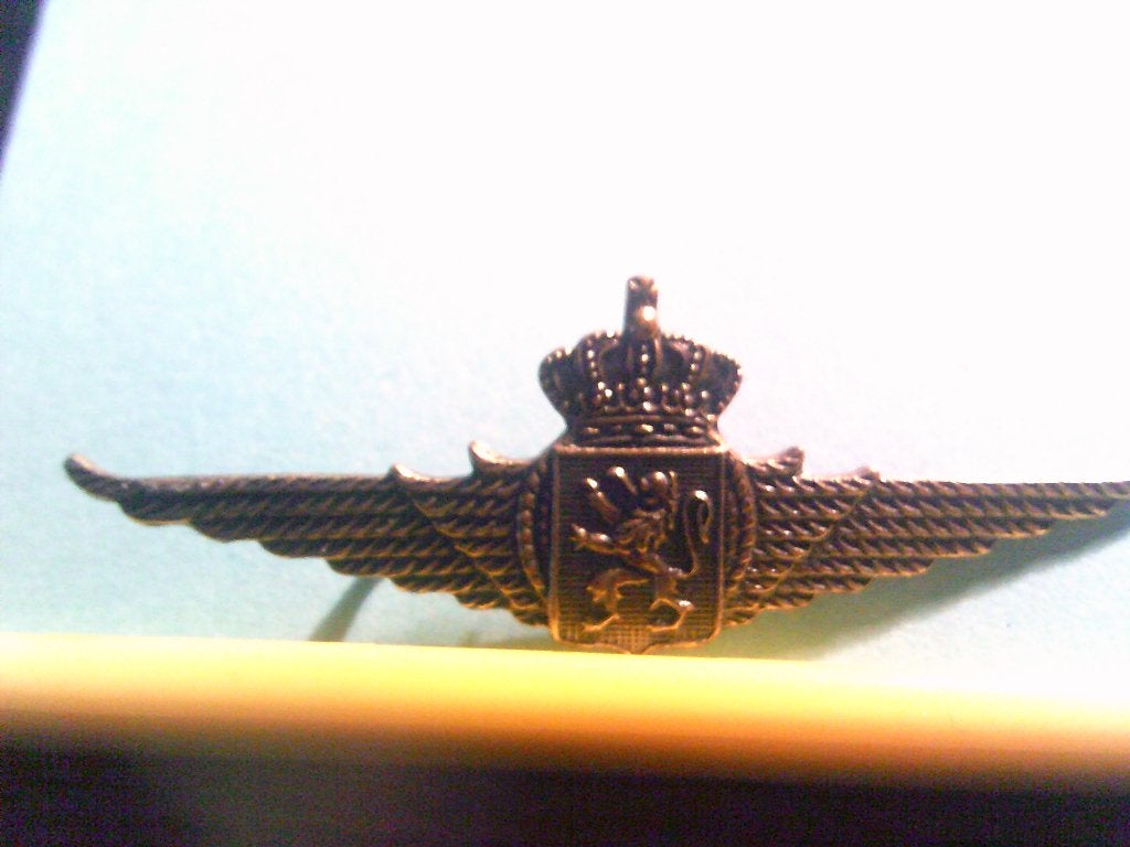 kenteken belgisch leger, Verzamelen, Ophalen, Luchtmacht, Lintje, Medaille of Wings