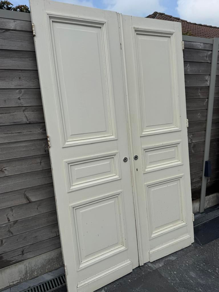 Masieve oude binnendeuren, Ophalen, Gebruikt, Minder dan 80 cm, 215 cm of meer