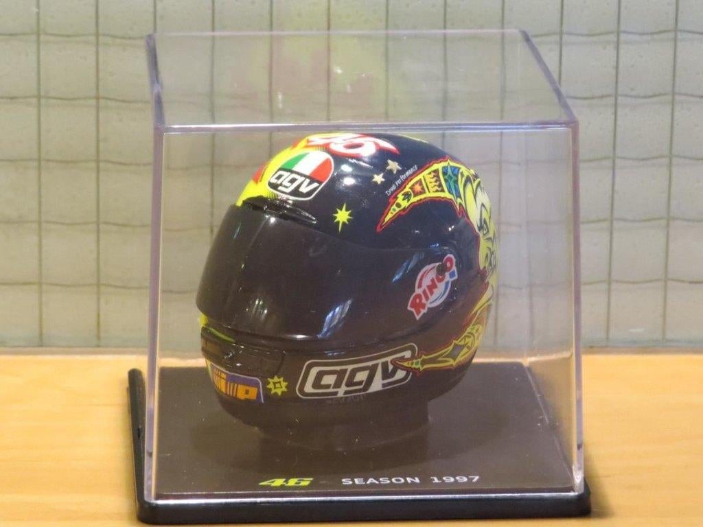 Valentino Rossi AGV helmet 1997 1:5, Hobby en Vrije tijd, Modelauto's | 1:5 tot 1:12, Nieuw, Overige typen, 1:5 t/m 1:8, Ophalen of Verzenden