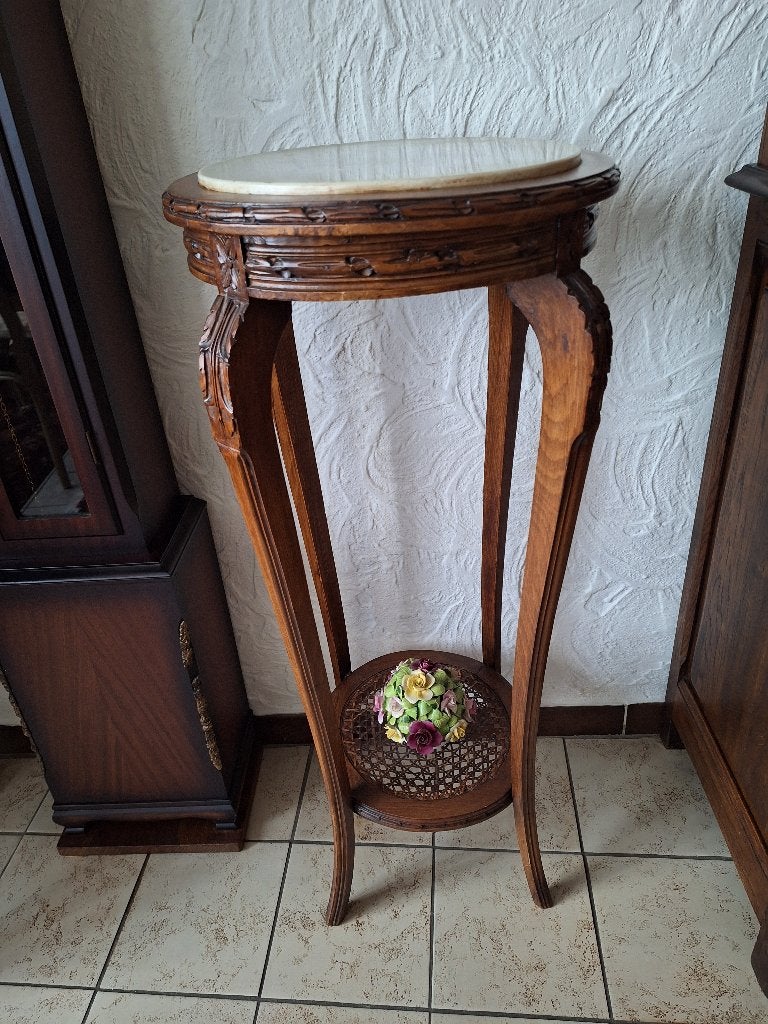 pied de stalle - zuil met houtsnijwerk, Antiek en Kunst, Ophalen