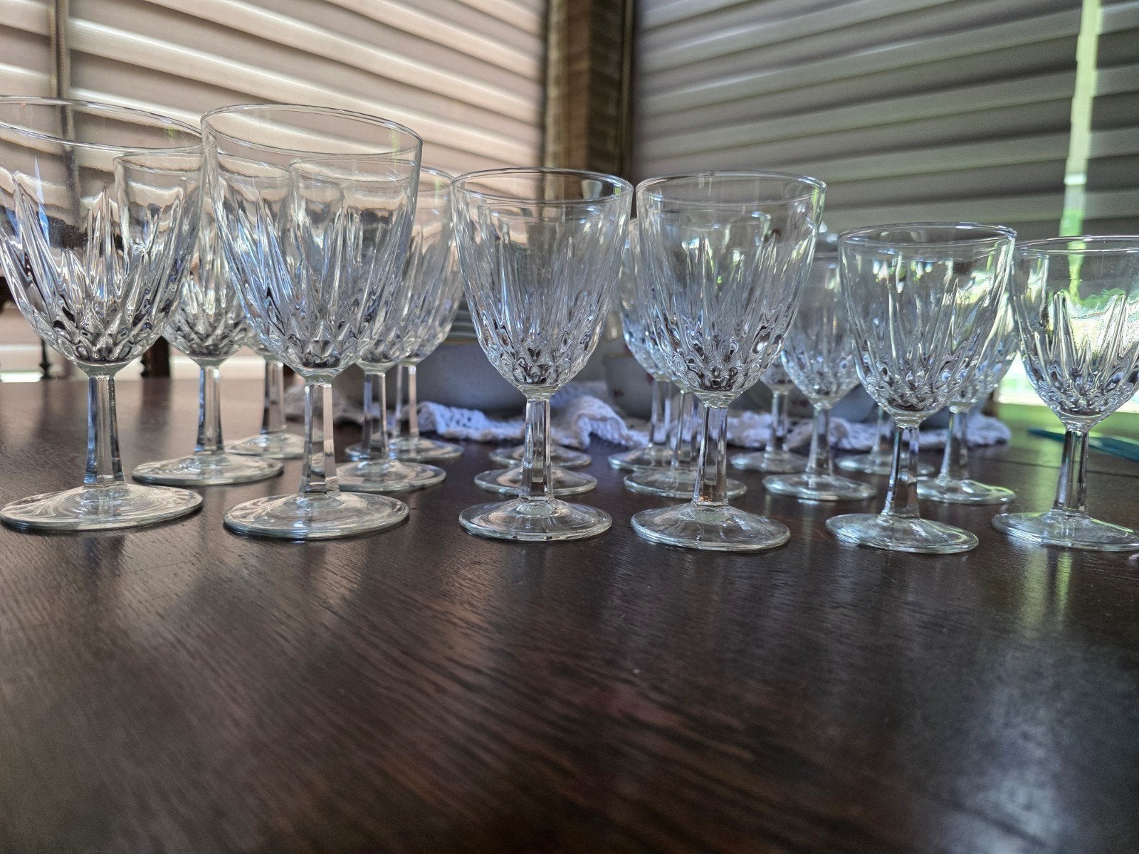 18-delige set Longchamp Cristal d'Arque France, Antiquités & Art, Antiquités | Verre & Cristal, Enlèvement ou Envoi