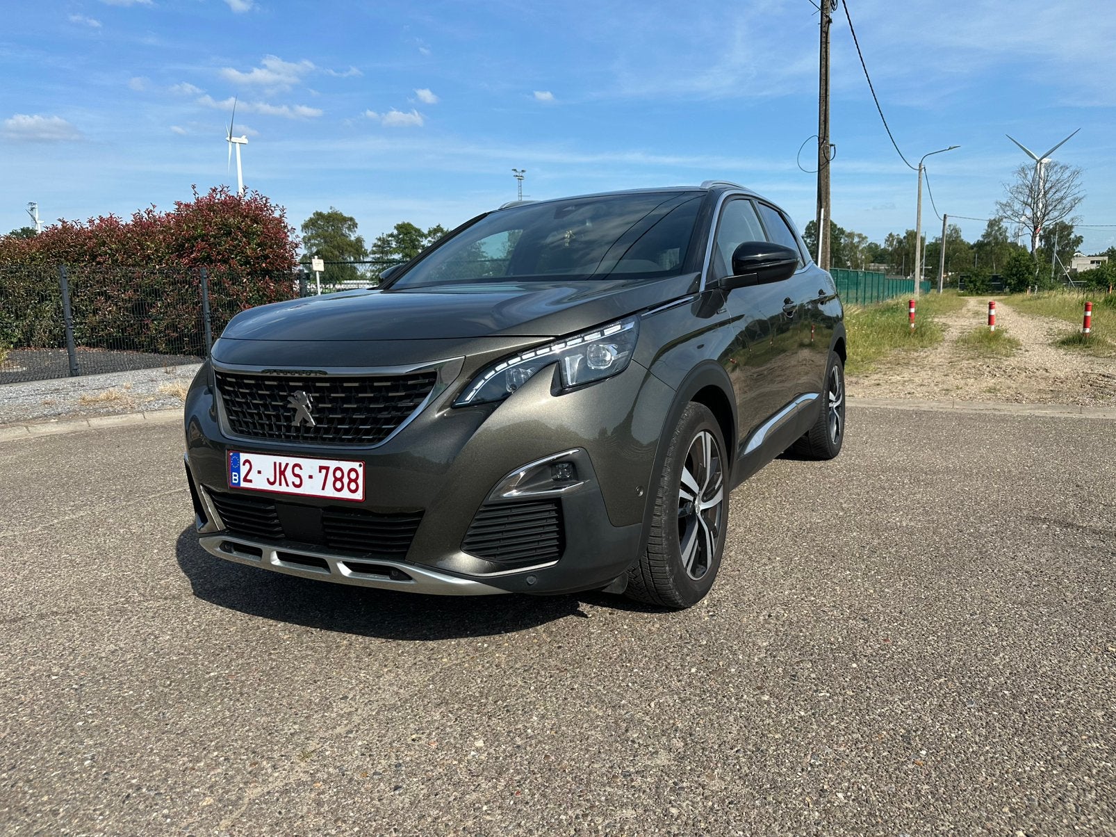 Peugeot 3008 gt line, Auto's, 4 cilinders, Leder en Stof, Parkeerassistent, 5 zetels