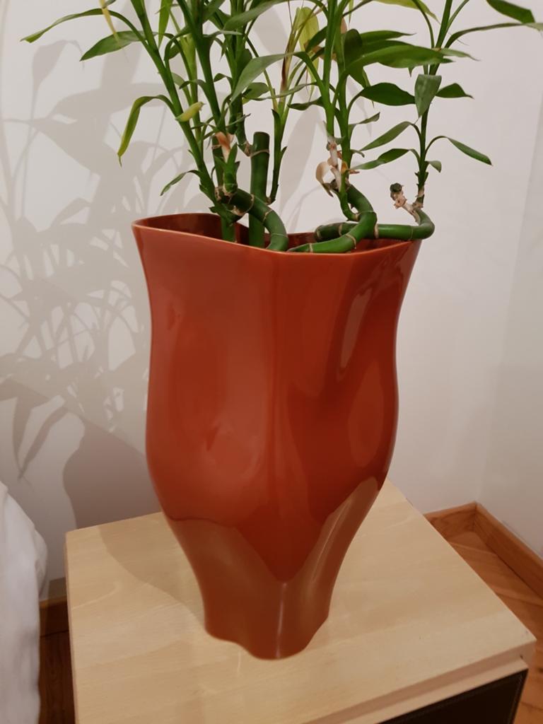 magnifique grand vase de sol ou de table au design  moderne, Enlèvement, Terracotta, Intérieur