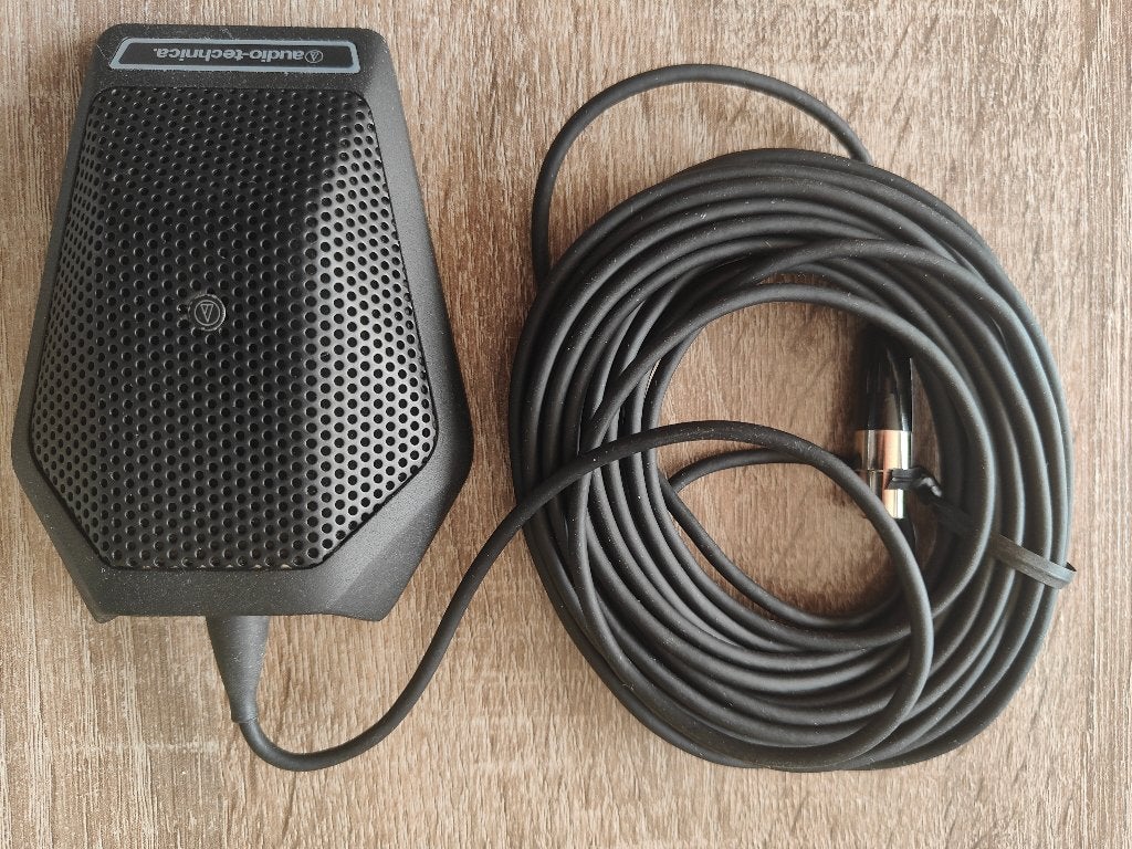Microfoon Audio-Technica PZM U851a en voeding AT8531, Muziek en Instrumenten, Ophalen of Verzenden, Zo goed als nieuw, Overige typen