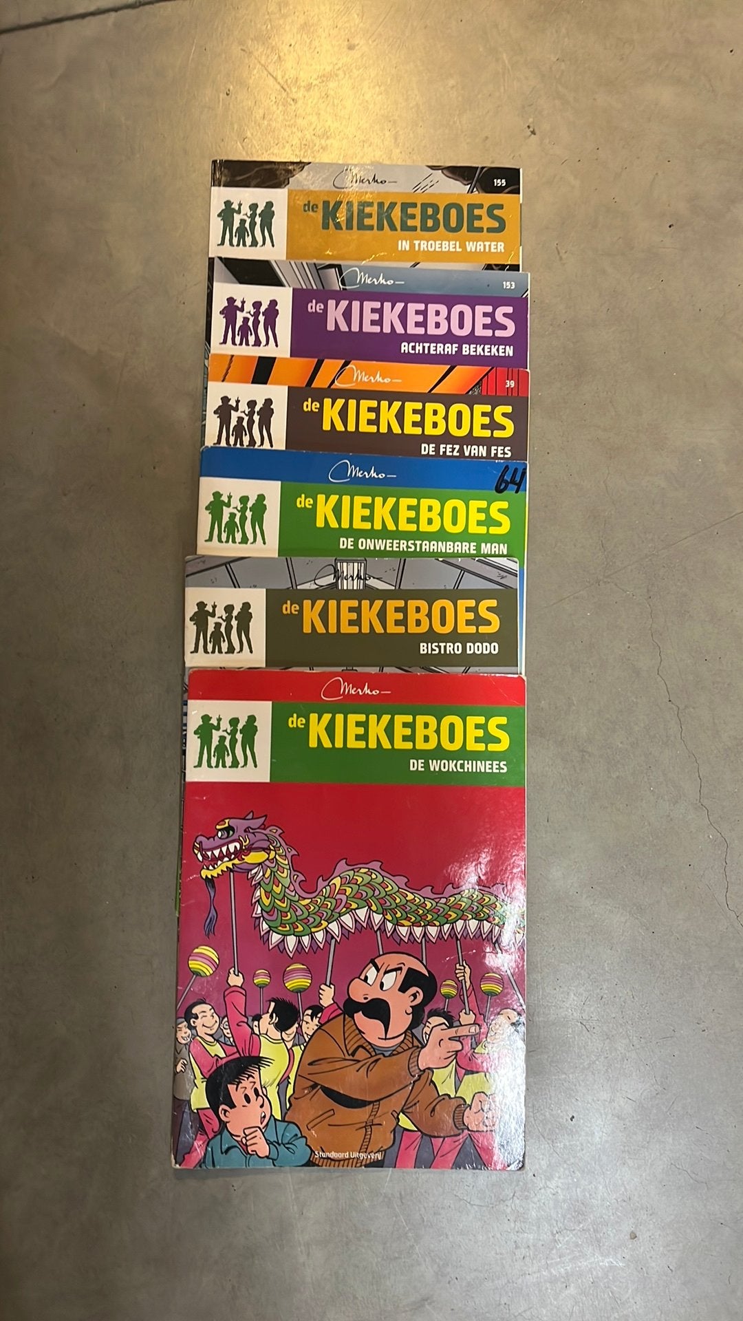 6 strips Kiekeboe, Boeken, Meerdere comics, Ophalen of Verzenden, Gelezen, Europa