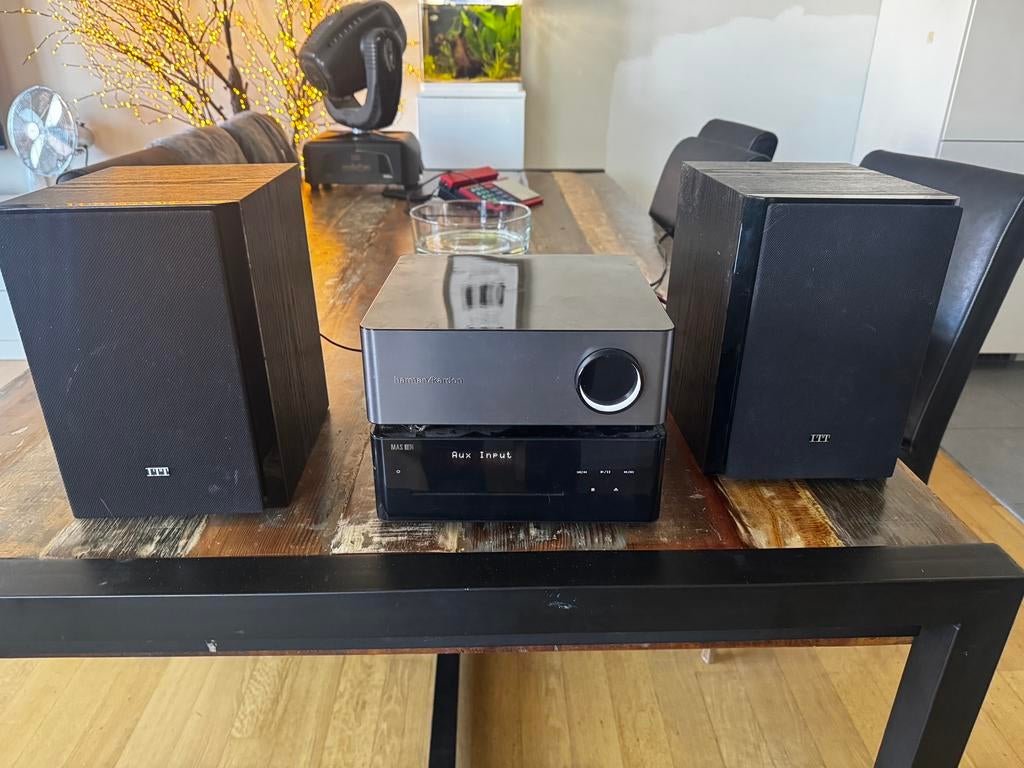Harman/Kardon MAS 100 Microset met speakers, Audio, Tv en Foto, Stereoketens, Gebruikt, Cd-speler, Overige merken, Microset, Ophalen of Verzenden
