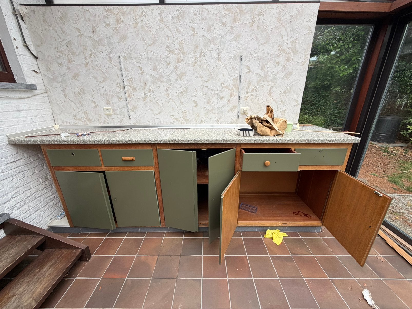 Vintage kasten en keuken, Ophalen, Gebruikt