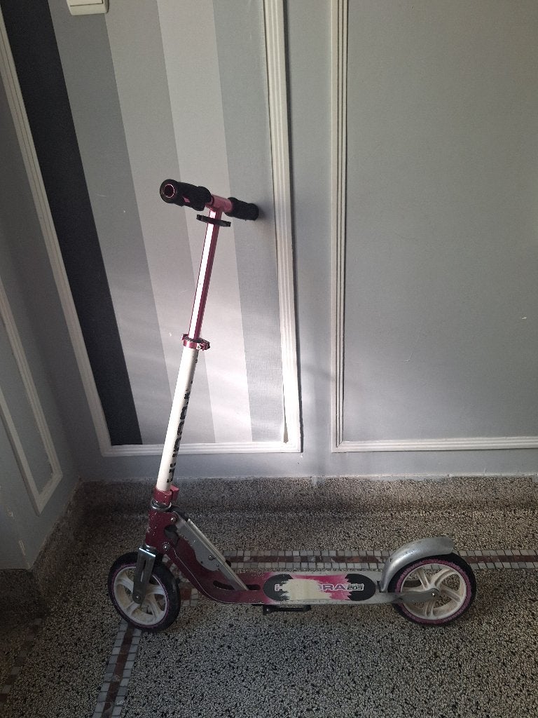 Hudora roze scooter met grote wielen, Ophalen, Gebruikt, Gewone step, Hudora