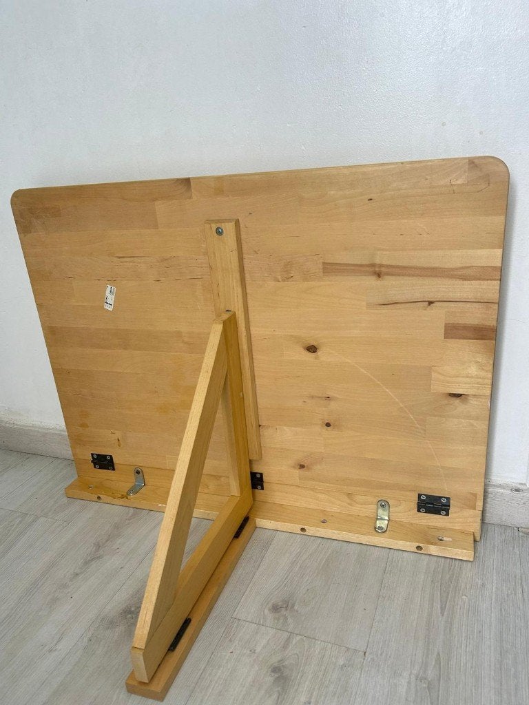 Ikea vouwtafel in massief hout, Ophalen, 50 tot 100 cm, Eikenhout, 50 tot 100 cm
