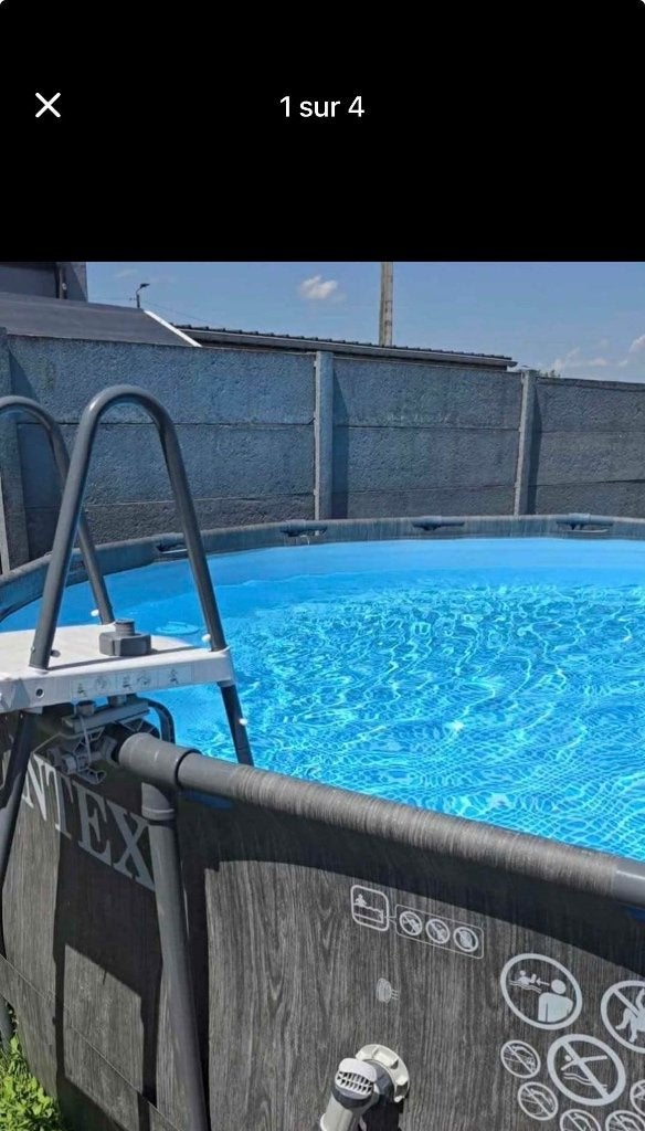 Piscine circulaire intex, Jardin & Terrasse, Piscines, 300 cm ou plus, Rond, Enlèvement, Utilisé