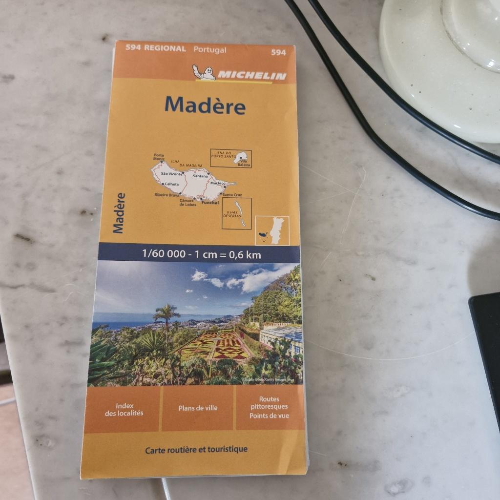 Carte routière de Madère, Autres régions, Michelin, Enlèvement, 2000 à nos jours