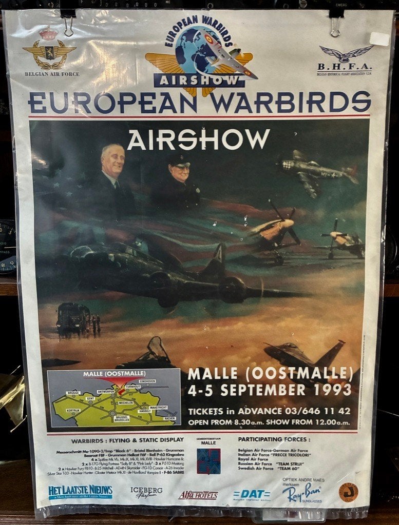European Warbirds Airshow, Malle 1993., Collections, Enlèvement ou Envoi, Utilisé