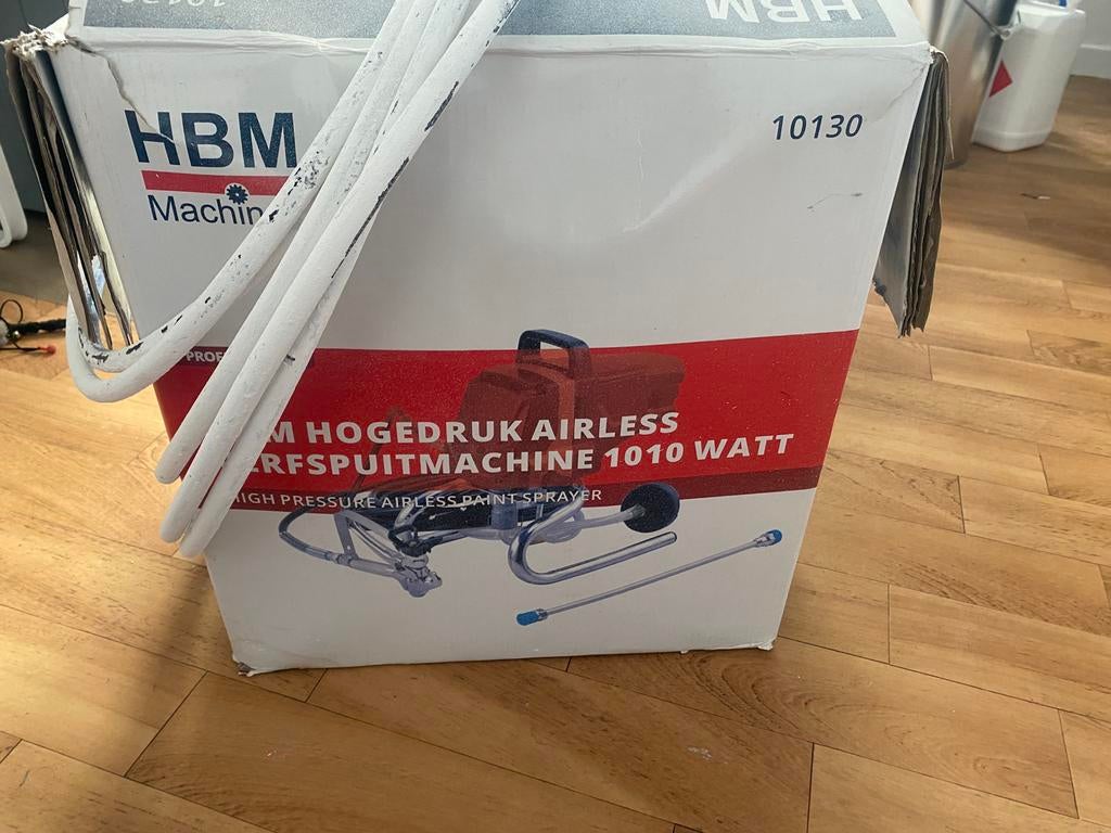 Airles Verfspuit, Ophalen, Gebruikt