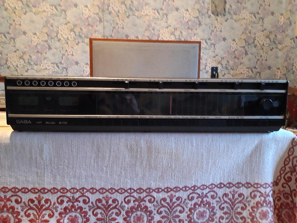 Ampli-tuner vintage de marque Saba + 4 HP, Enlèvement, Utilisé, Haut-parleurs