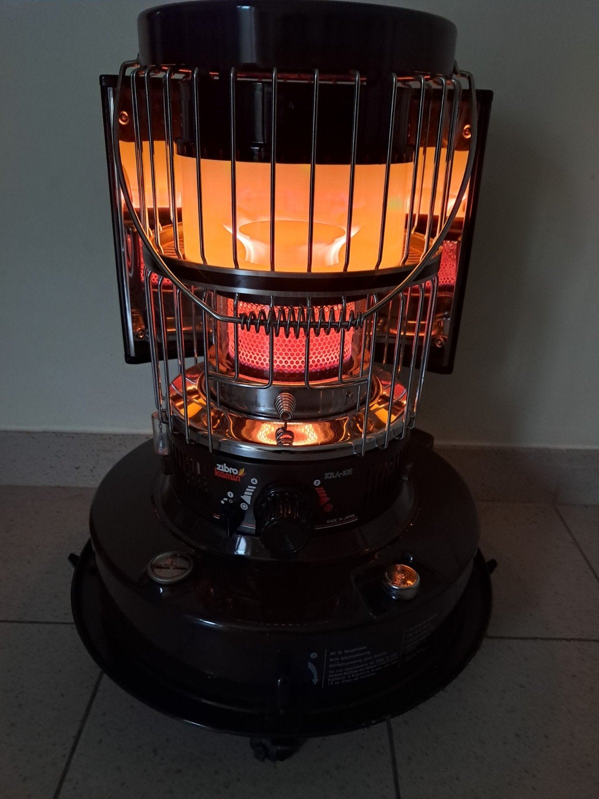 Zibro Kamin KRA-105 petroleumkachel dubbelbrander, Sol, Comme neuf, Enlèvement, Rotatif
